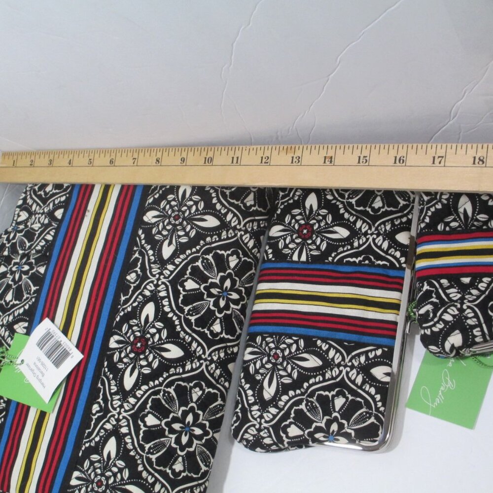 NWT Vera Bradley Retired Barcelona 3 Pc Set Organizer Wallet Coin Purse - Picture 14 of 15